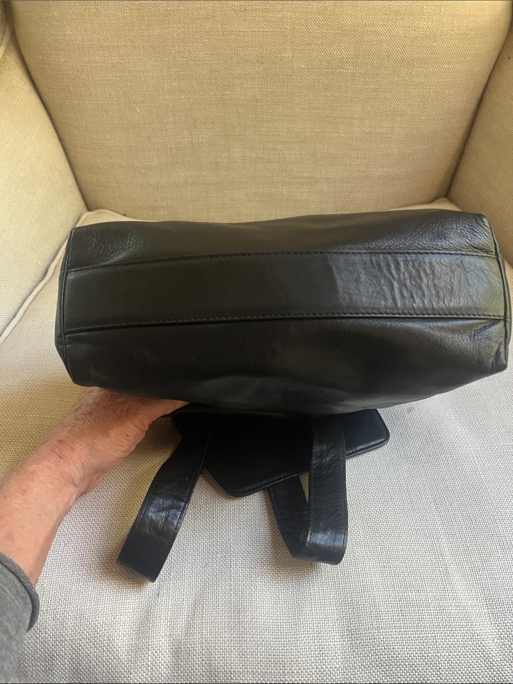 Jil Sander Black Leather Shoulder Bag Vintage - Picture 10 of 14